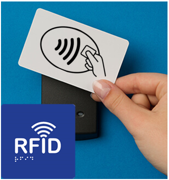 Nøglebrik – RFID tag, MIFARE® 4K, DRÅBE GRØN