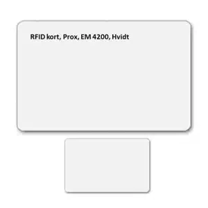 RFID kort, PROX, EM 4200, hvidt (EM4200)