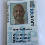 blød plastiklomme med id-kort - personfoto og navn - idekort.dk
