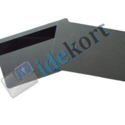 blanke plastikkort - Sølv med magnetstribe - Hico