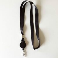 Keyhanger med yoyo og sikkerhedslås 15 x 900 mm, Sort
