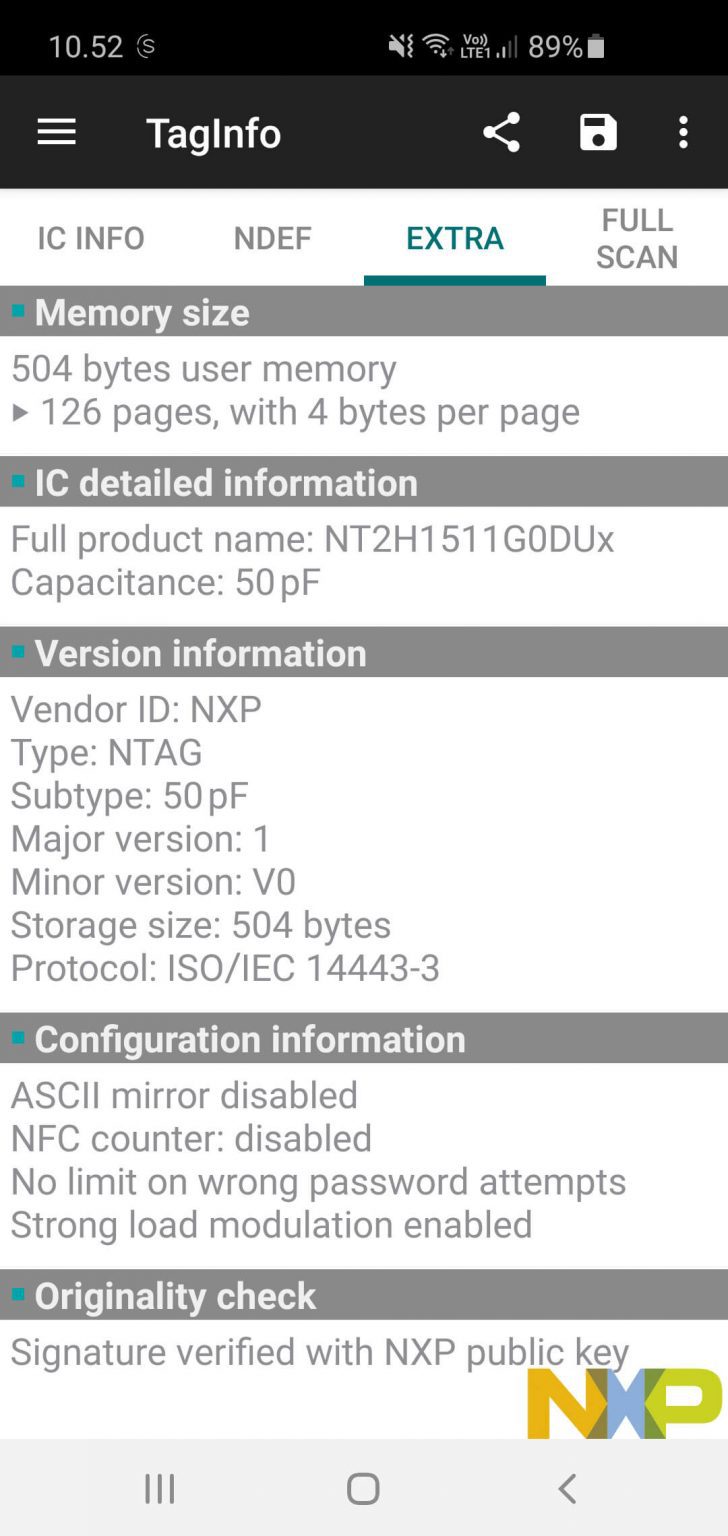 NFC Label – NTAG RFID tag, Rund PET ø25 mm Selvklæbende Hvid