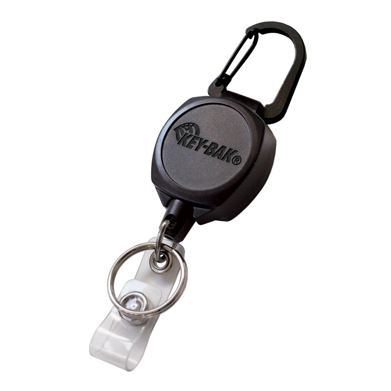 stamme Skal spænding Key-Bak yoyo SIDEKICK® til både nøgler og kort med karabinkrog.