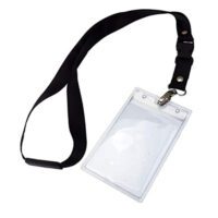 ID Kortholder, transp. blød plast, lodret 110x152mm A6 Eventbadge