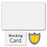 RFID Kort, "BLOCKING CARD", Hvidt