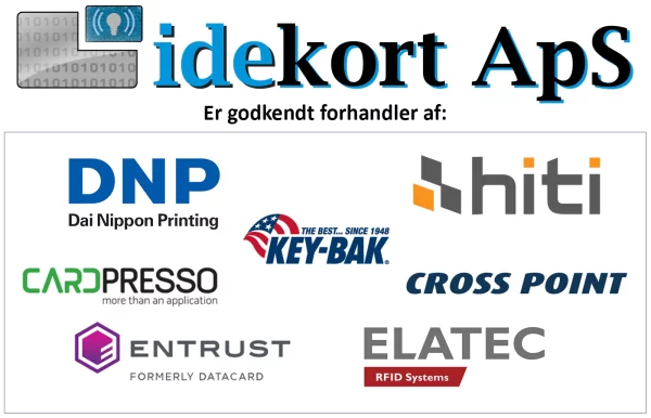 dnp / dai nippon; hiti; cardpresso; key-bak; cross point; entrust / datacard; elatec - idekort.dk